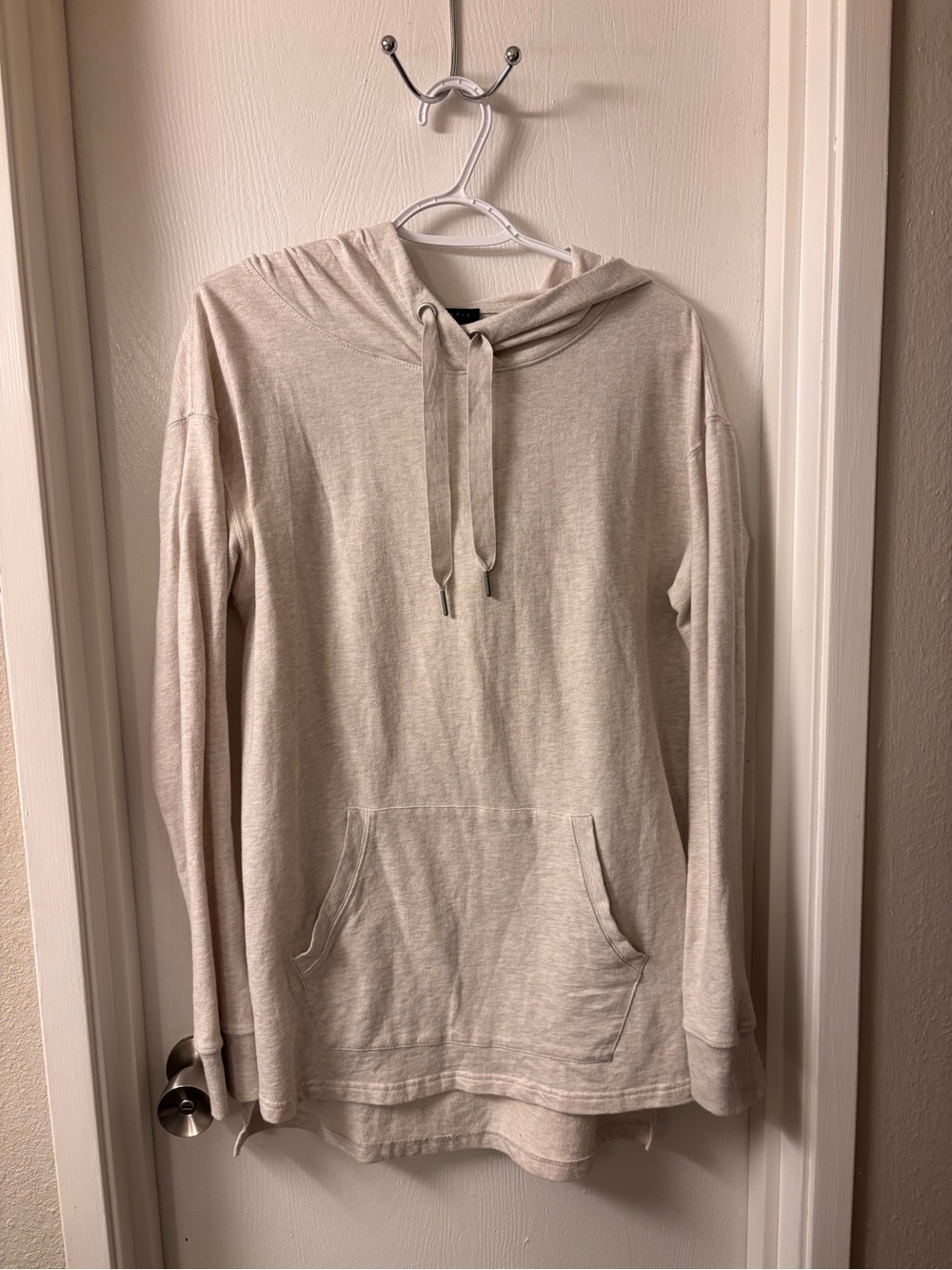 Sanctuary Cream Hooded Pullover Sweater